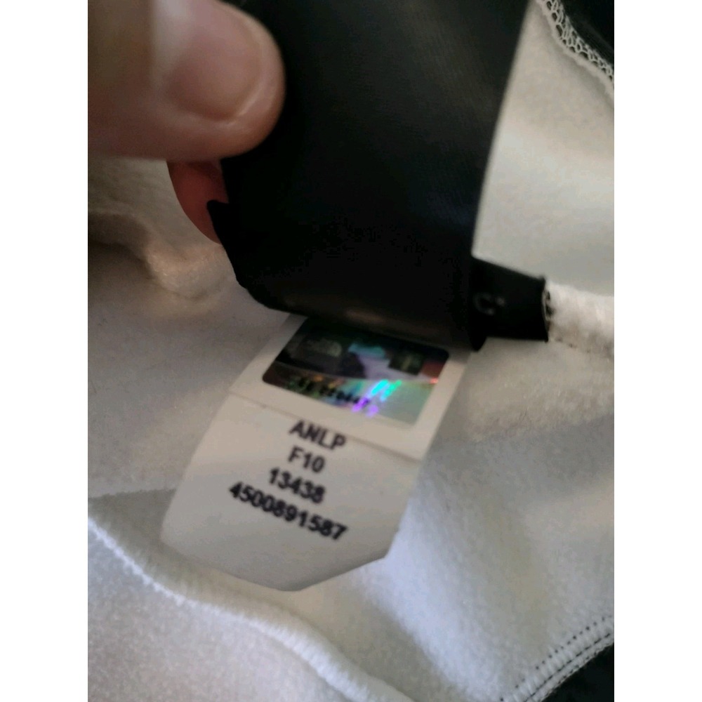 TNF The North Face Denali Fleece Jacket Womens XL White Gray Full Zip Polartec - Picture 8 of 16